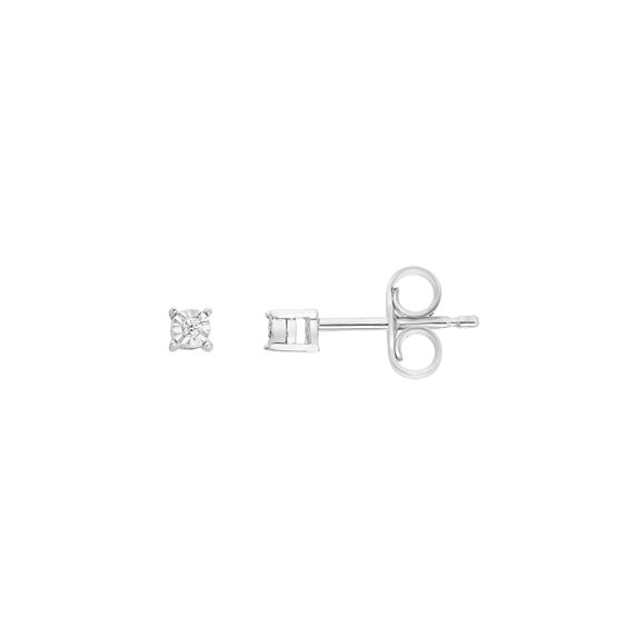 Pendientes Comete Mujer Storia di Luce 375 in Oro blanco Diamante 0.10 Ct KORB1014 - KORB1014